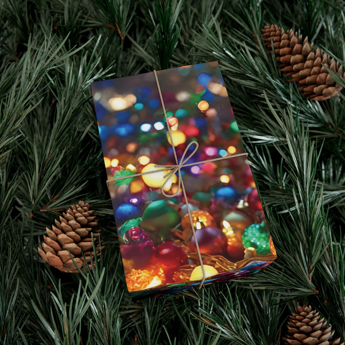 Christmas Light Wrapping Paper