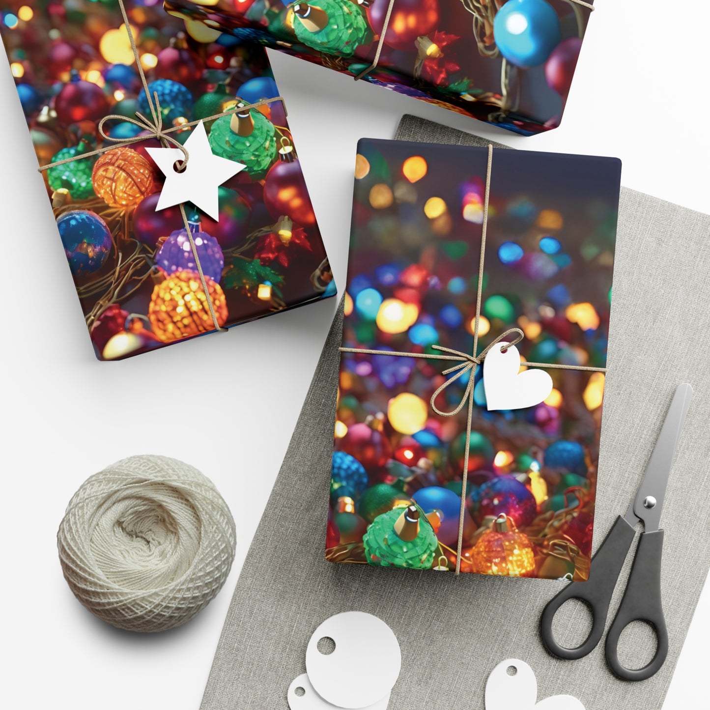 Christmas Light Wrapping Paper